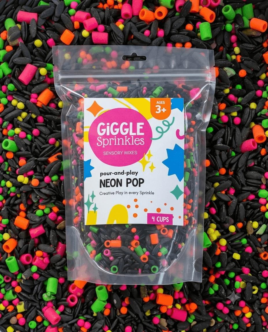 Neon Pop sensory mix by Giggle Sprinkles