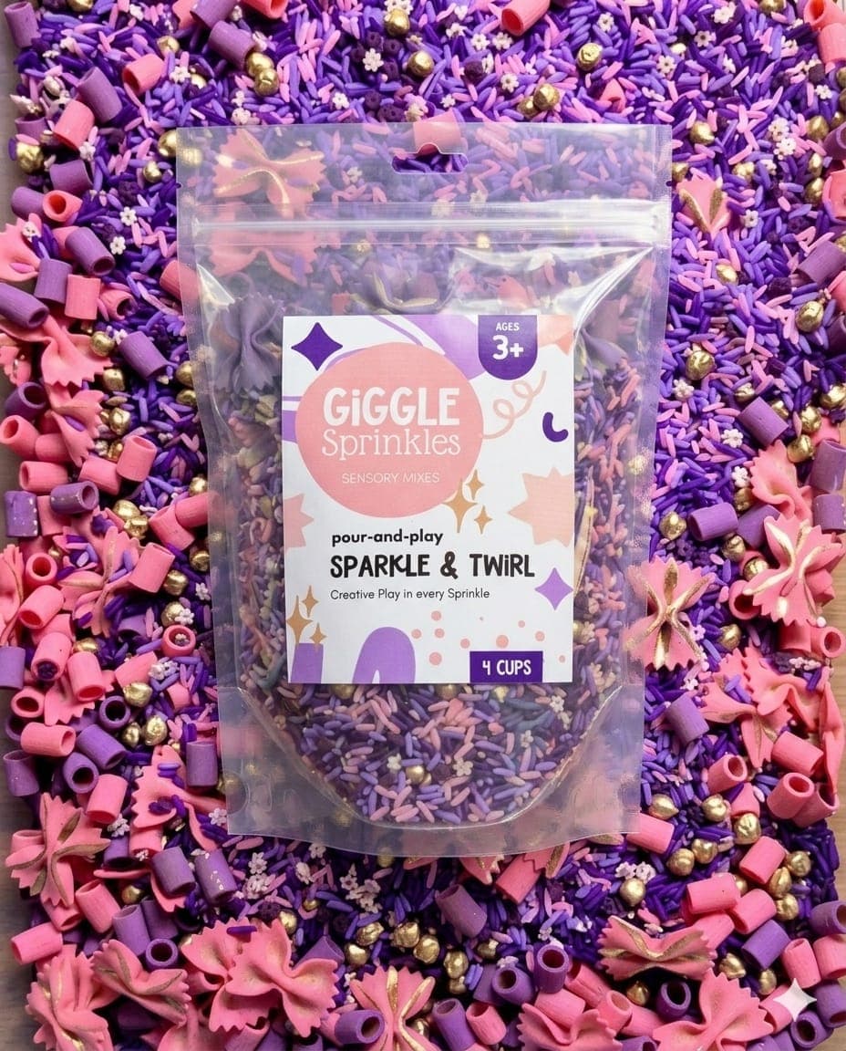 Sparkle & Twirl sensory mix by Giggle Sprinkles